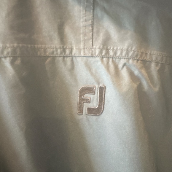 Footjoy Dryjoys Mens Short Sleeve 1/4 Zip Golf Pullover Windbreaker Black Large - Picture 5 of 7